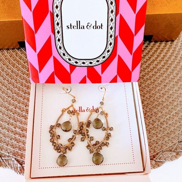 Stella & Dot Juliette Gem Drop Earrings - Picture 5 of 6